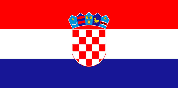 Kroatiens flagga